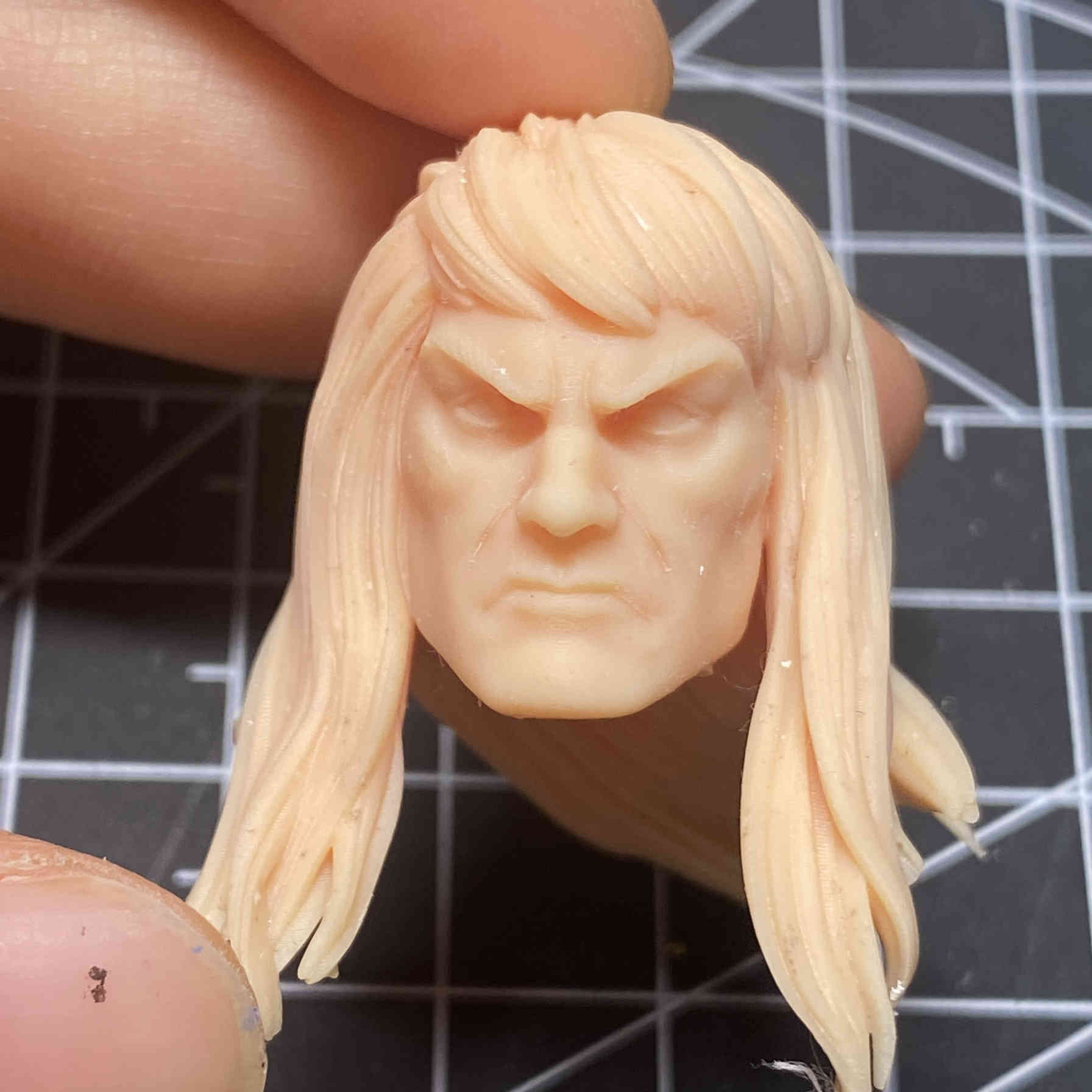 1:6 1:12 1:18 Buscema Barbarian Conan Head Sculpt For 12" 6" 3.75" Male Figure