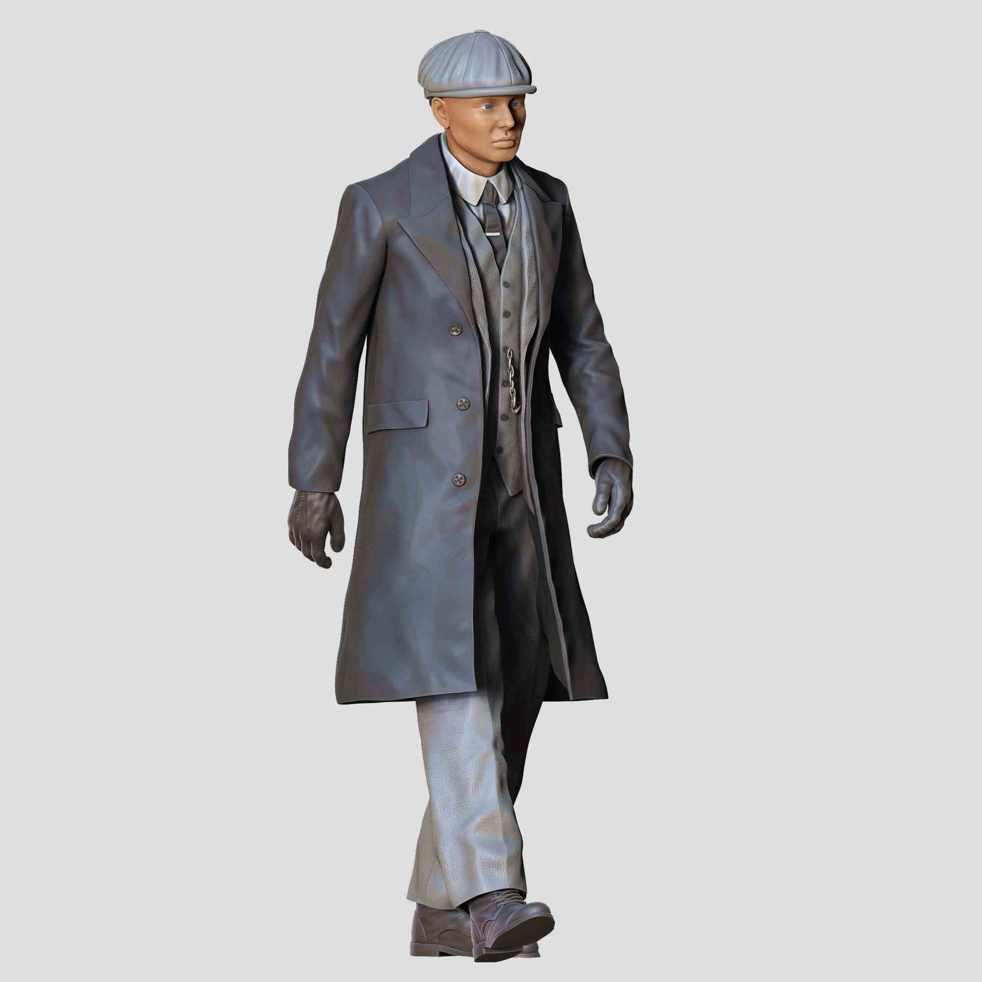 Bricolage manteau gangster costume pistolet scène homme figurines miniatures poupée pour voiture véhicules jouet - Photo 6 sur 9