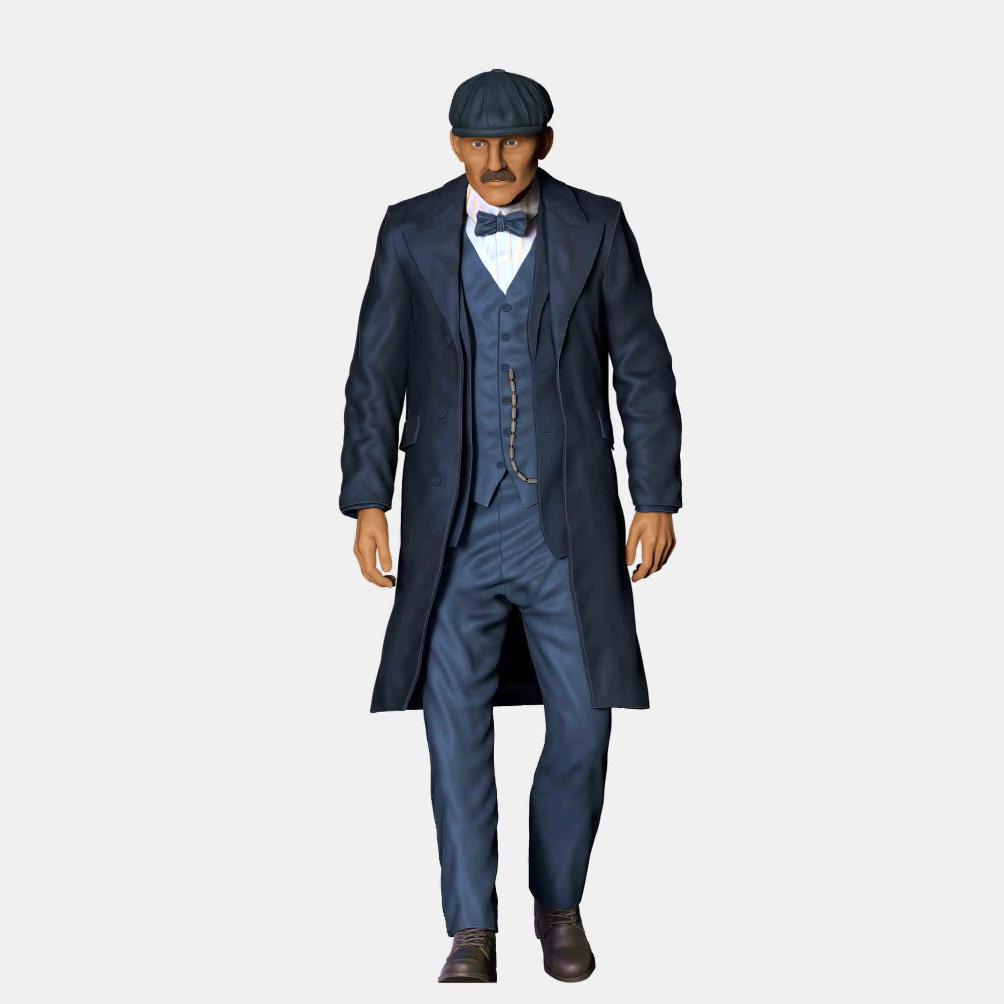 Bricolage manteau gangster costume pistolet scène homme figurines miniatures poupée pour voiture véhicules jouet - Photo 8 sur 9