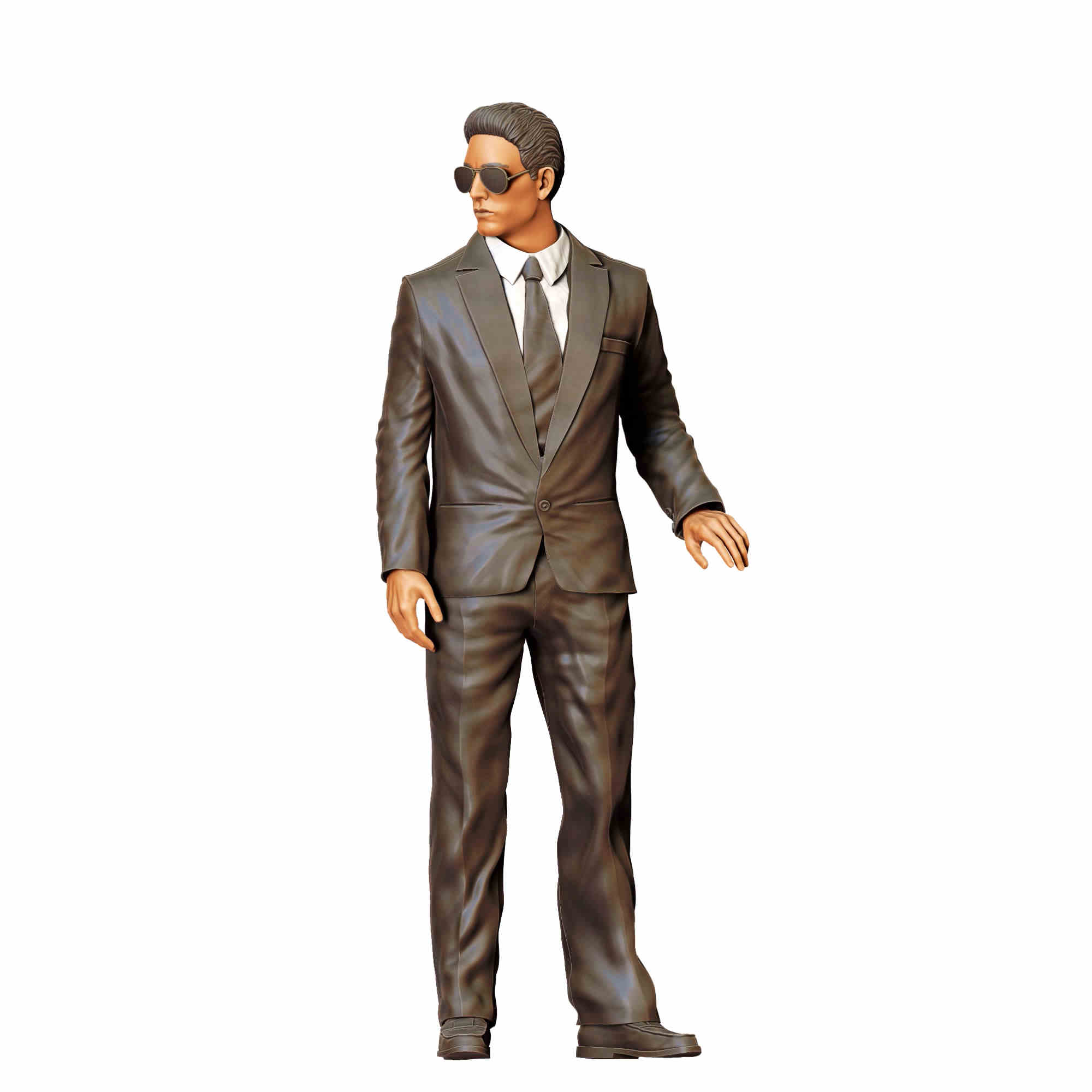 Bricolage Costume Lunettes de Soleil Garde du Corps Scène Figurines Miniatures Poupée pour Voiture Véhicules Jouet - Photo 12 sur 12