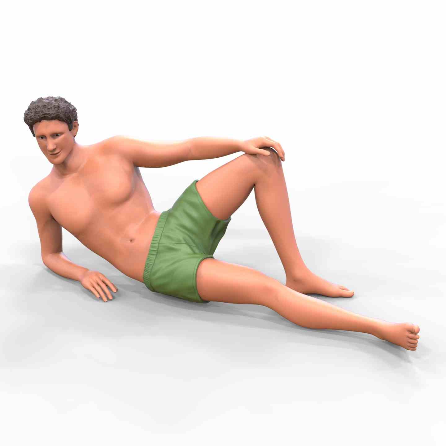 DIY 1/64 1/87 Beach men Girl Scene Miniature Figures Doll For Car Vehicles Toy - Picture 11 of 14