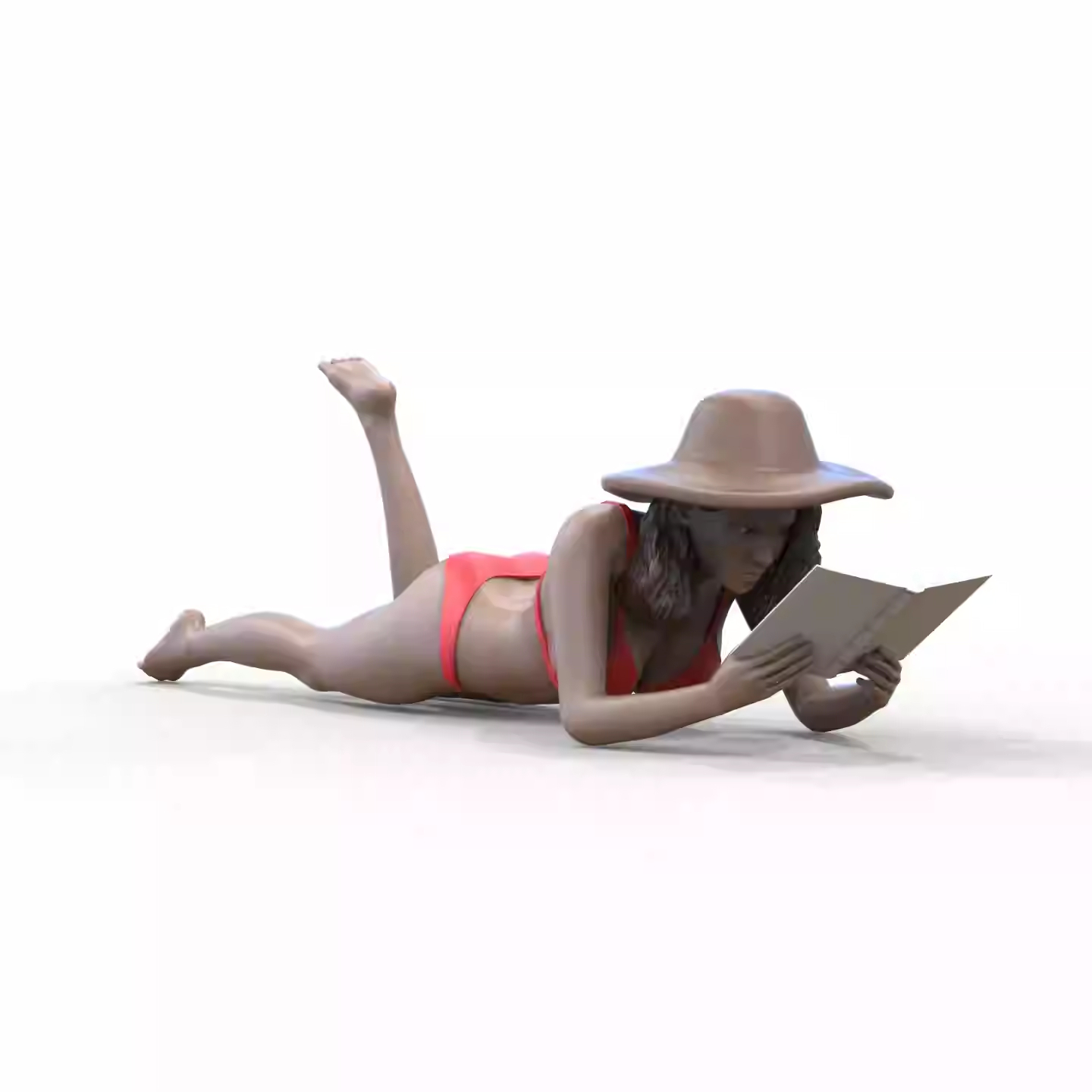 DIY 1/64 1/87 Beach men Girl Scene Miniature Figures Doll For Car Vehicles Toy - Picture 13 of 14