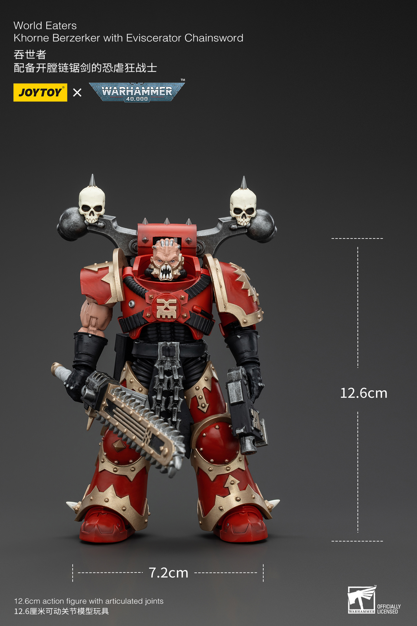 Joytoy Warhammer 4K 1/18 World Eaters Khorne Berzerker Lord Invocatus Figuren - Bild 44 von 101
