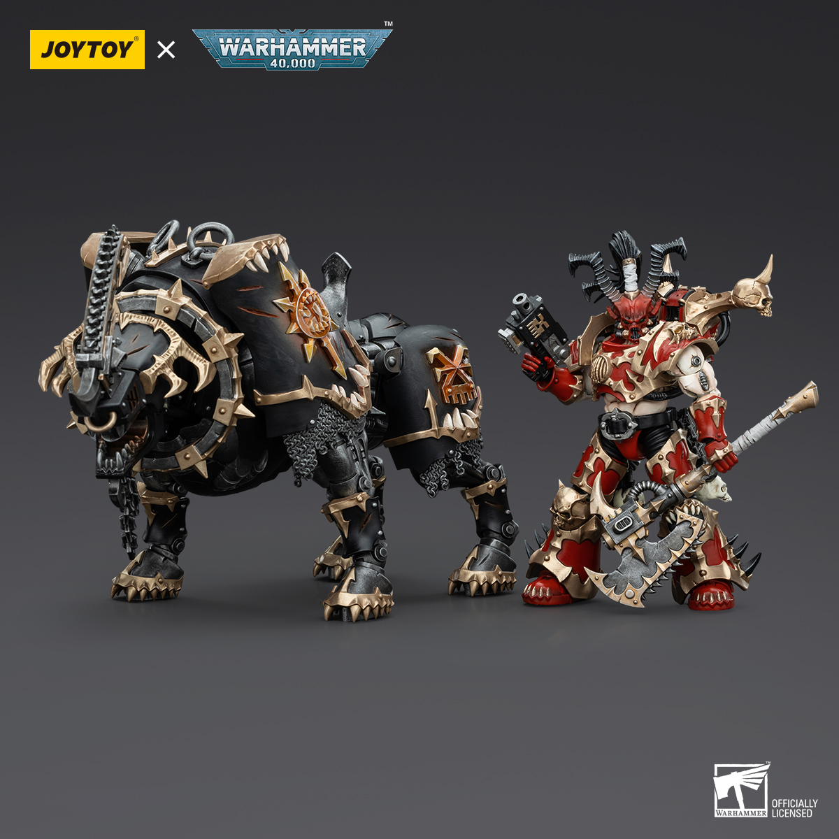Joytoy Warhammer 4K 1/18 World Eaters Khorne Berzerker Lord Invocatus Figuren - Bild 100 von 101