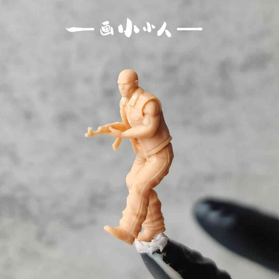 1/64 1/87 1/43 Gun gangsters Men Scene Minatures Figures Doll For Cars Model Toy - Picture 16 of 18