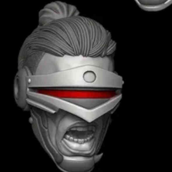 1:6 1:12 1:18 Cyber Future Warrior Men Head Sculpt For 12" 6" 3.75" male Figure - Picture 7 of 8