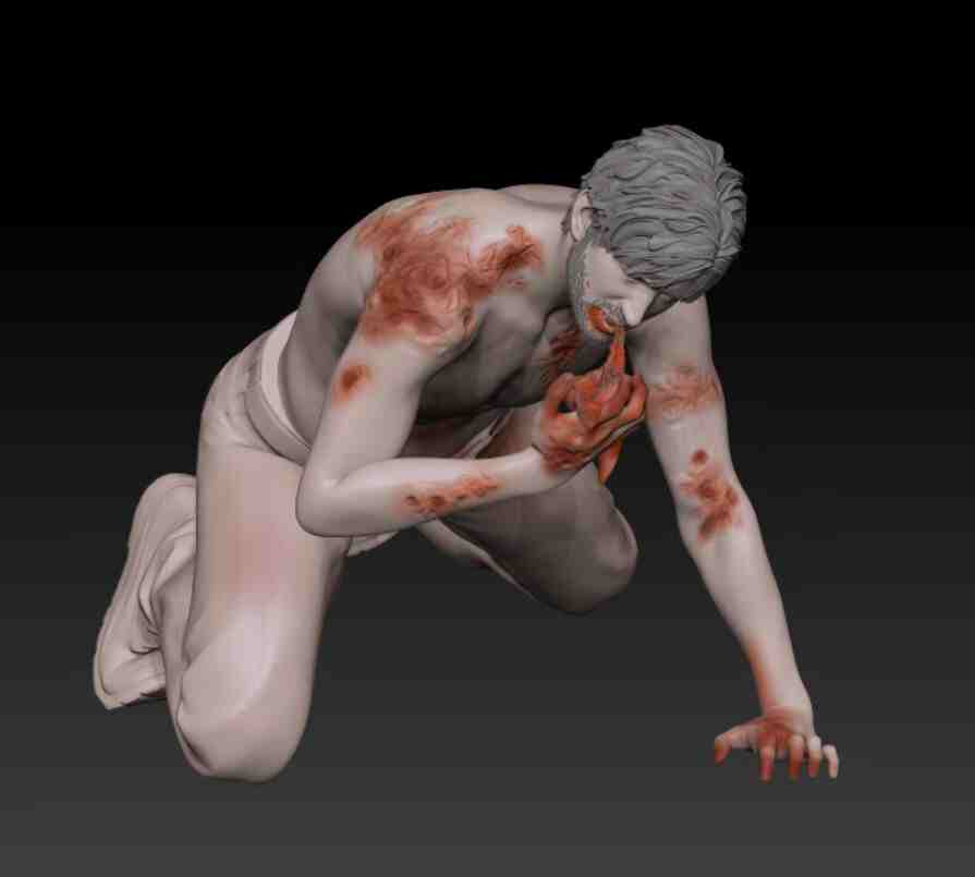 1/87 1/64 1/43 Zombie Monster Szene Requisite Miniaturen Figuren Puppe für Auto Spielzeug - Bild 16 von 34