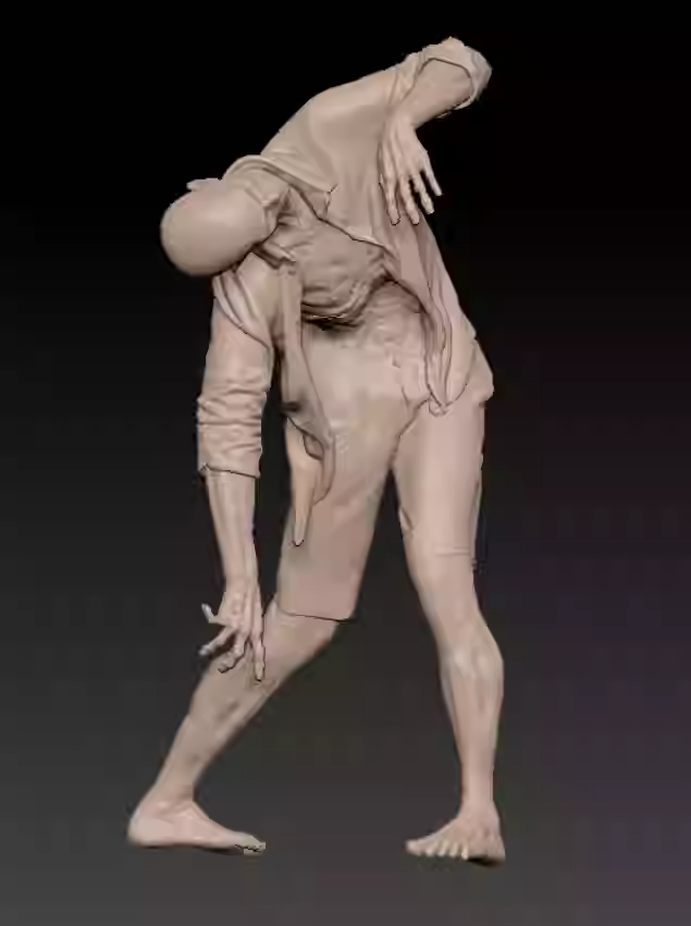 1/87 1/64 1/43 Zombie Monster Szene Requisite Miniaturen Figuren Puppe für Auto Spielzeug - Bild 19 von 34