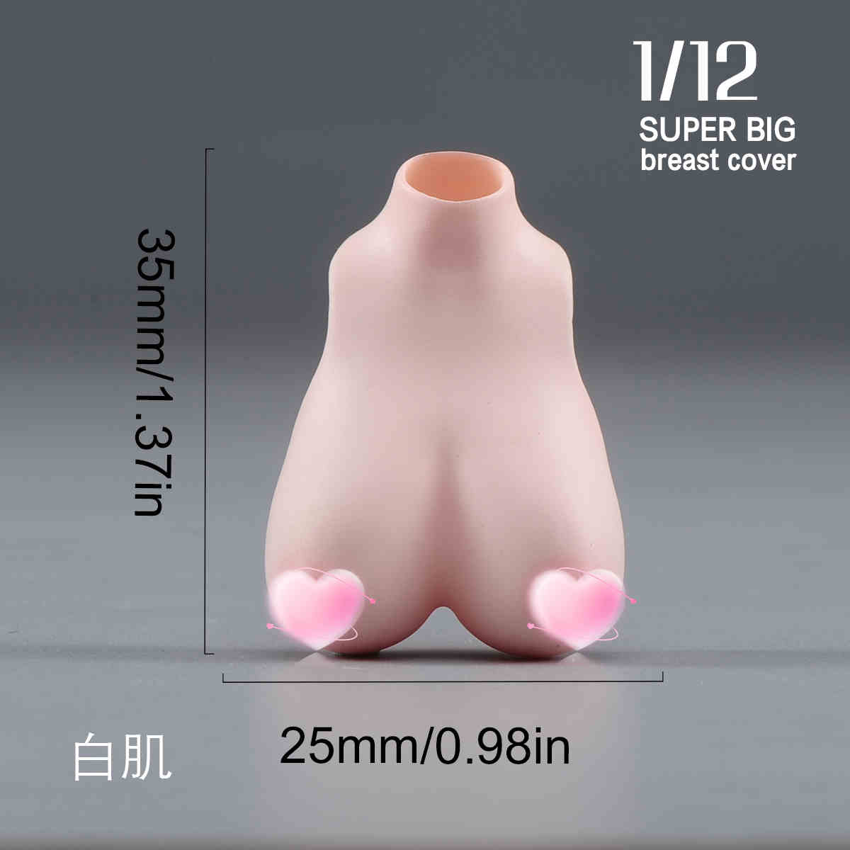 1/6 1:12 weibliche große Büste Brustbedeckung Modell für 12" 6" Actionfigur Körper Spielzeug - Bild 35 von 46