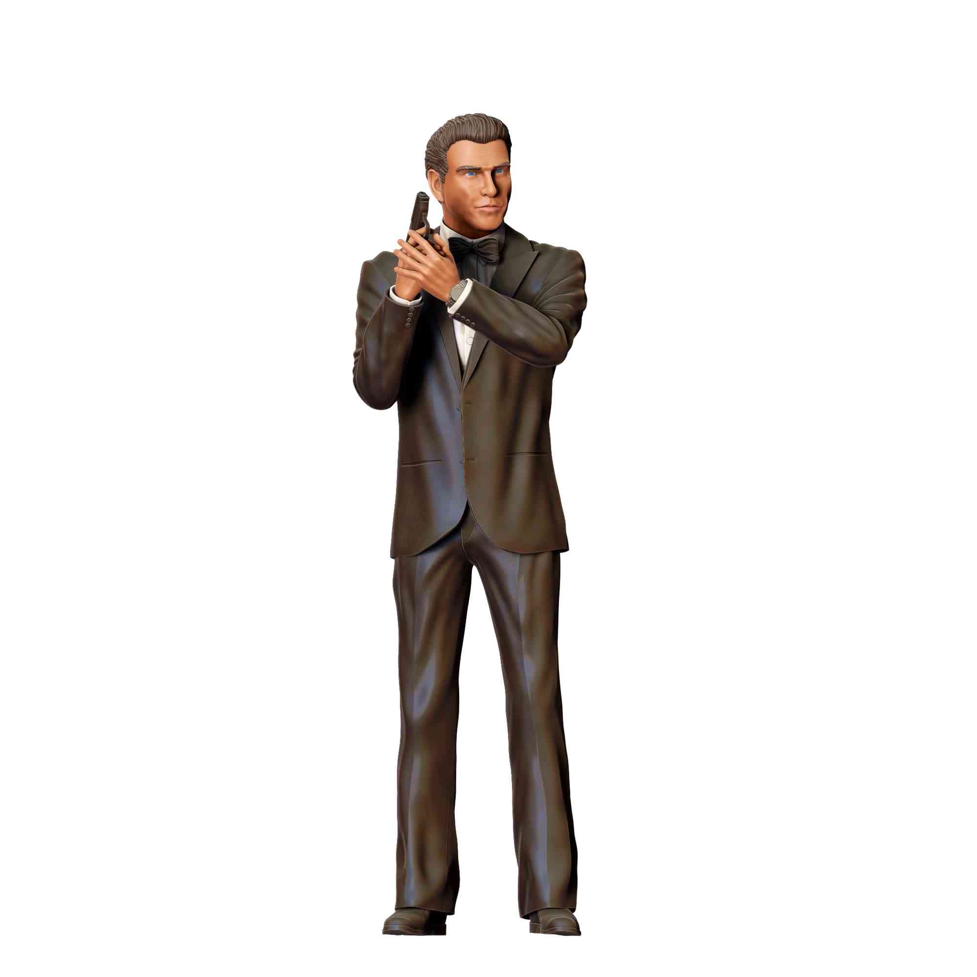 DIY 1/64 1/87 James Bond Suit Männer Szene Miniatur Figuren Puppe für Auto Fahrzeuge - Bild 9 von 12