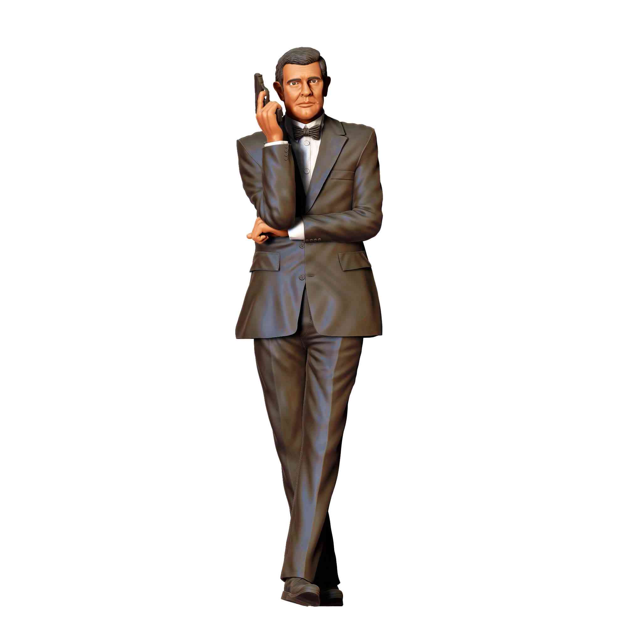 DIY 1/64 1/87 James Bond Suit Männer Szene Miniatur Figuren Puppe für Auto Fahrzeuge - Bild 10 von 12