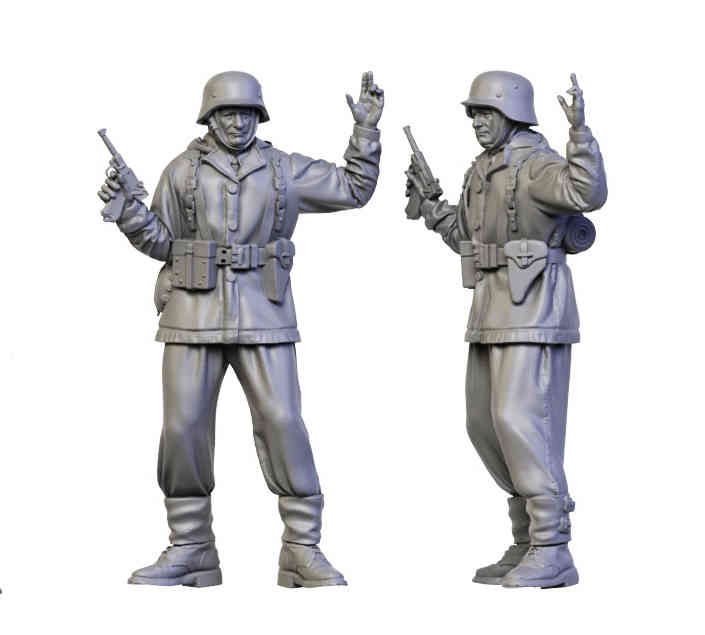 1/87 1/64 1/43 German WWII Winter soldiers Scene Miniatures Figures For Car Toys - Picture 11 of 16