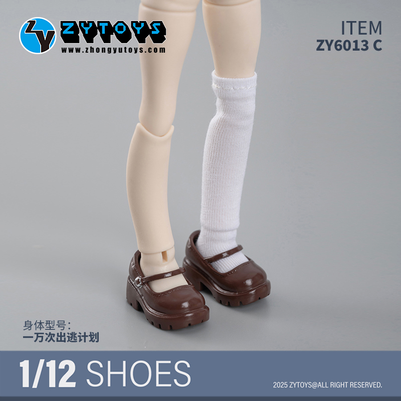 Mini Zapatos ZYTOYS ZY6013 1/12 Modelo Hueco Ajuste Figura de Acción Cuerpo Muñeca Juguete - Imagen 11 de 12