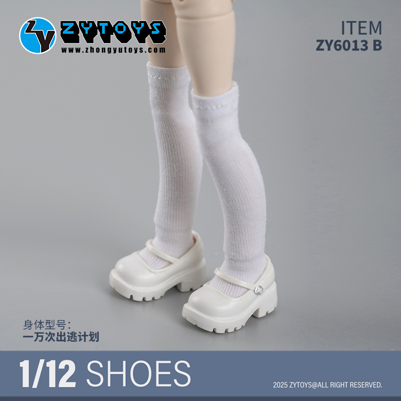 Mini Zapatos ZYTOYS ZY6013 1/12 Modelo Hueco Ajuste Figura de Acción Cuerpo Muñeca Juguete - Imagen 12 de 12