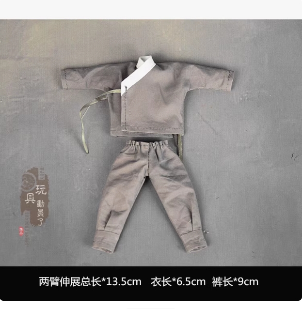 1:12 Ancient Tang Monk Yellow Robe Male Clothes Suit Fit 6'' Soldier Figure Toy - Picture 35 of 36