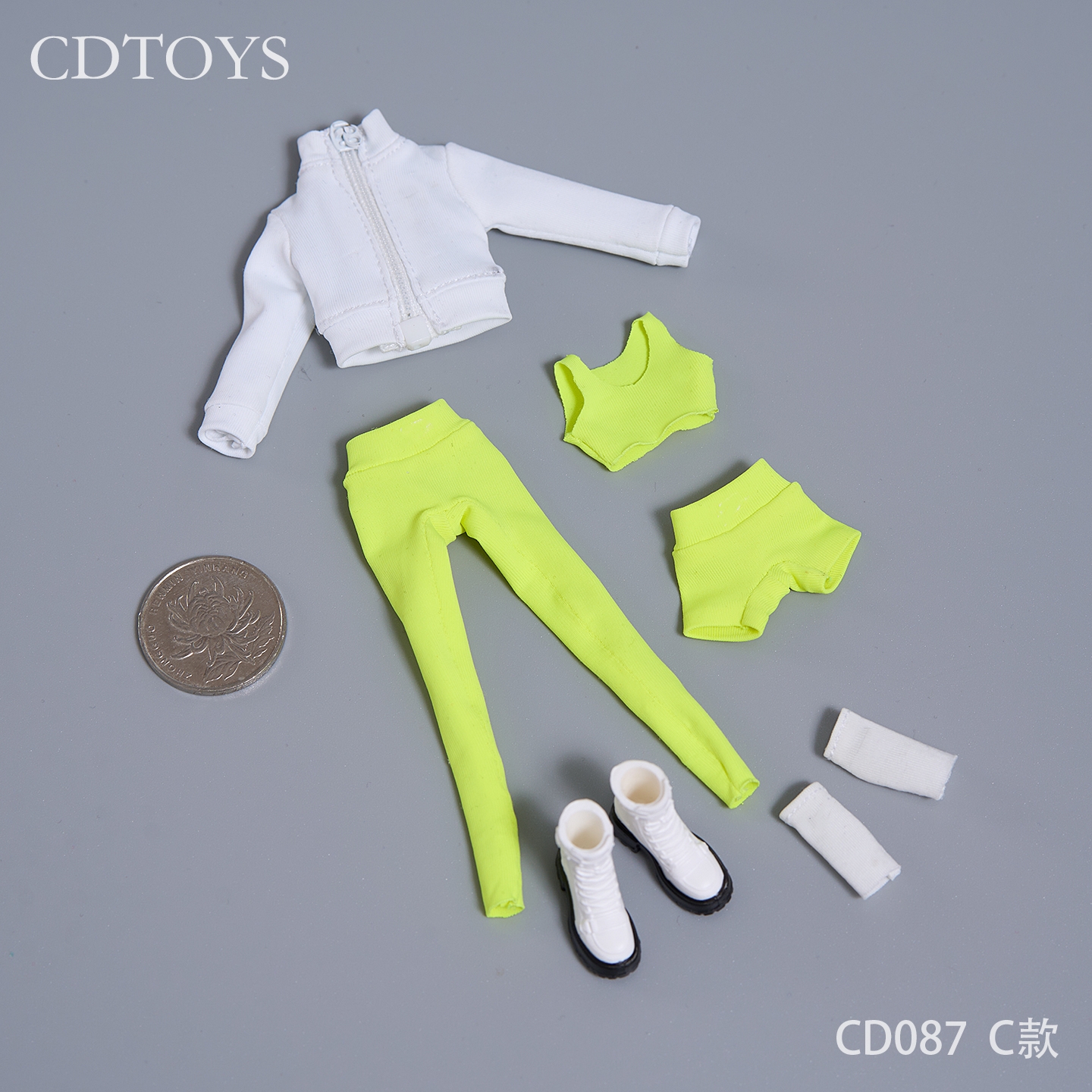 cdtoys cd087 1/12 Female Elastic Stretching Sports Wear Clothes Fit 6'' Figure - Picture 13 of 18