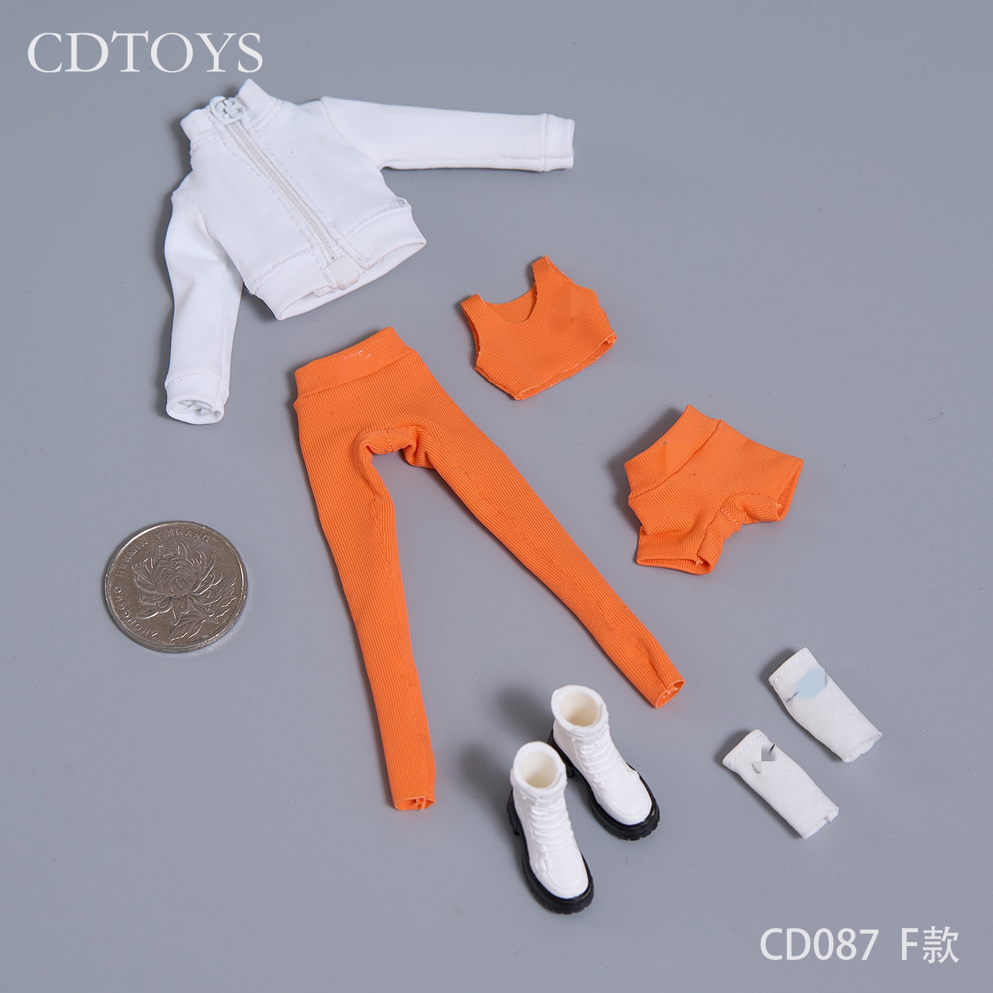 cdtoys cd087 1/12 Female Elastic Stretching Sports Wear Clothes Fit 6'' Figure - Picture 17 of 18