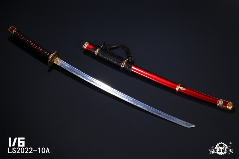 LS2022-10 1/6 Japanese Samurai Sword Knife Model Toy for 12” Action Figure Body