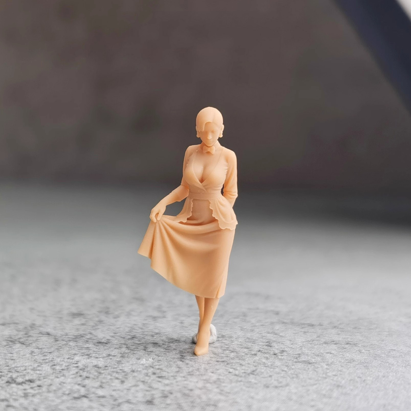 1/64 1/43 Miniatures Figures Uniform cheongsam Beauty Woman Girl Scene Prop Doll - Picture 6 of 8