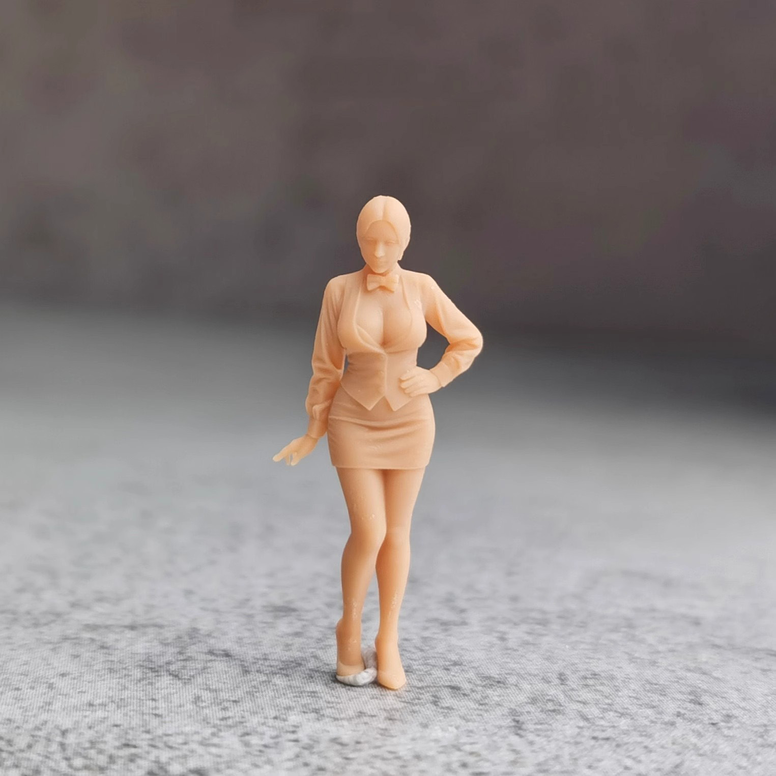 1/64 1/43 Miniatures Figures Uniform cheongsam Beauty Woman Girl Scene Prop Doll - Picture 7 of 8