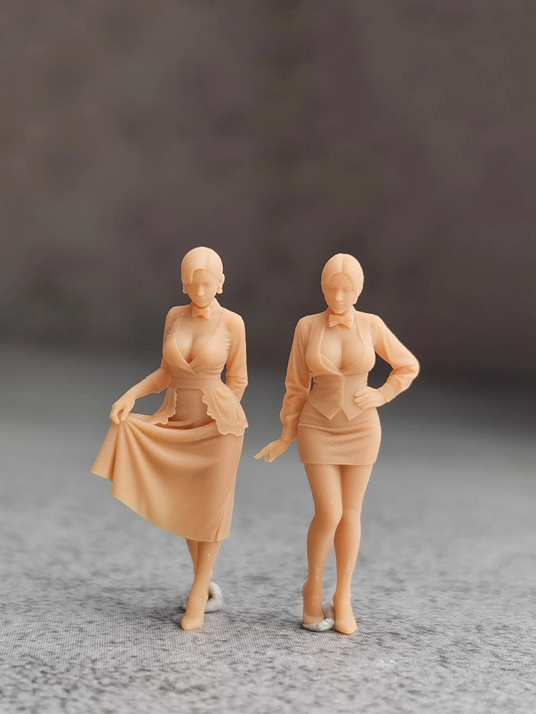 1/64 1/43 Miniatures Figures Uniform cheongsam Beauty Woman Girl Scene Prop Doll - Picture 8 of 8