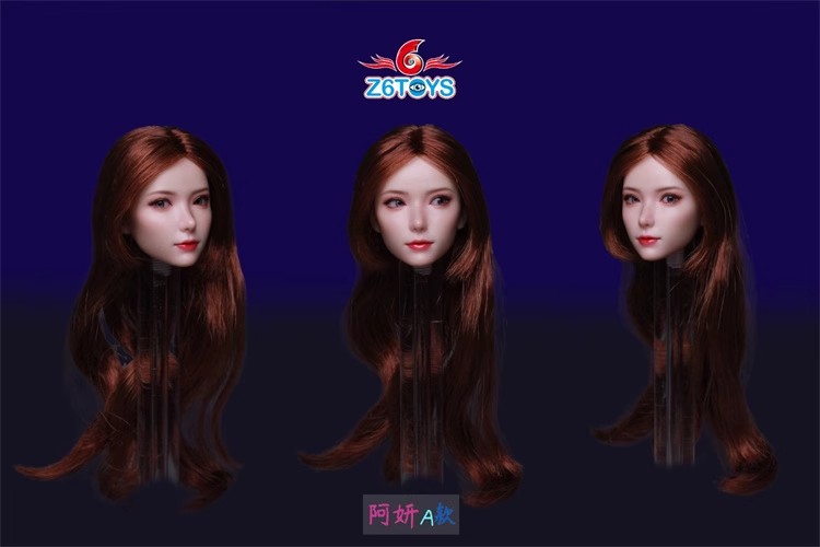 Z6TOYS ZC018 1/6 Asian Movable eyes Beauty Girl Head Sculpt For 12"Female Figure - Picture 11 of 17