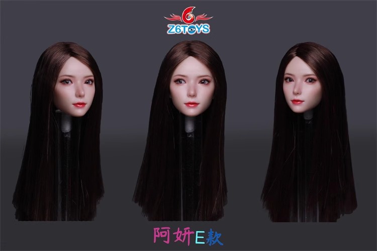 Z6TOYS ZC018 1/6 Asian Movable eyes Beauty Girl Head Sculpt For 12"Female Figure - Picture 15 of 17