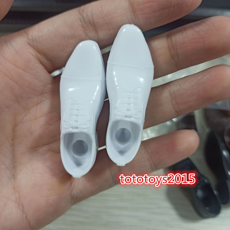 1/6 Men&rsquo;s Leather Shoes Solid Shoes Model For 12&Prime; Male Action Figure Body Toys
