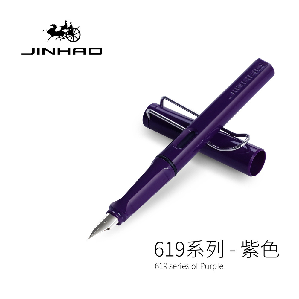 1 pieza pluma estilográfica colorida Jinhao 619 EF/0,38 mm F/0,5 mm profesor escritura fluida #ZH - Imagen 16 de 39