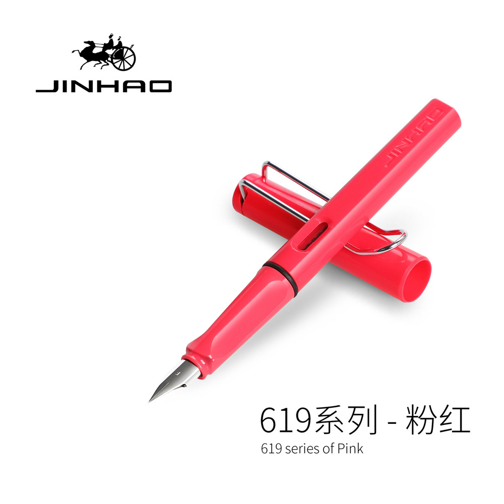 1 pieza pluma estilográfica colorida Jinhao 619 EF/0,38 mm F/0,5 mm profesor escritura fluida #ZH - Imagen 20 de 39
