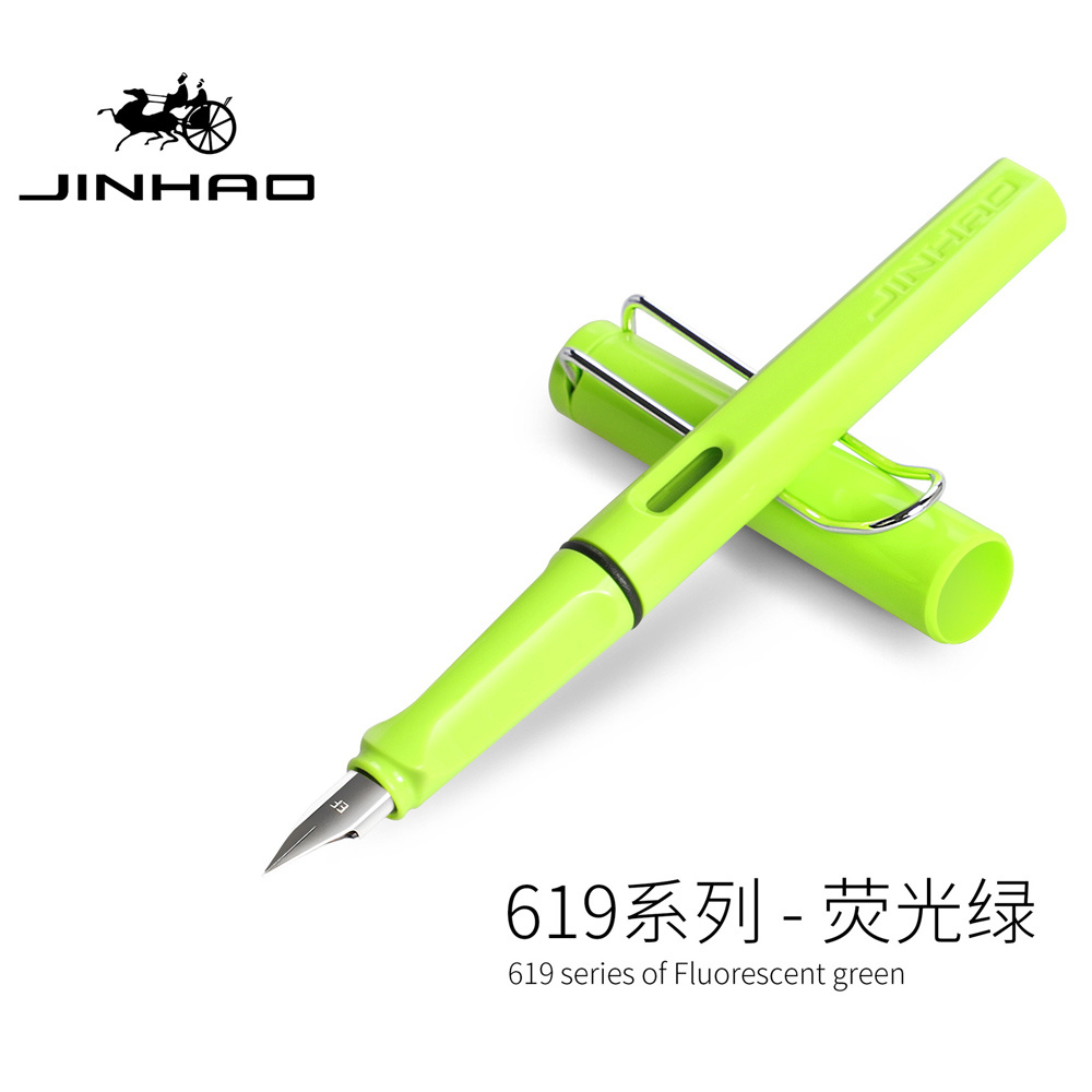 1 pieza pluma estilográfica colorida Jinhao 619 EF/0,38 mm F/0,5 mm profesor escritura fluida #ZH - Imagen 21 de 39