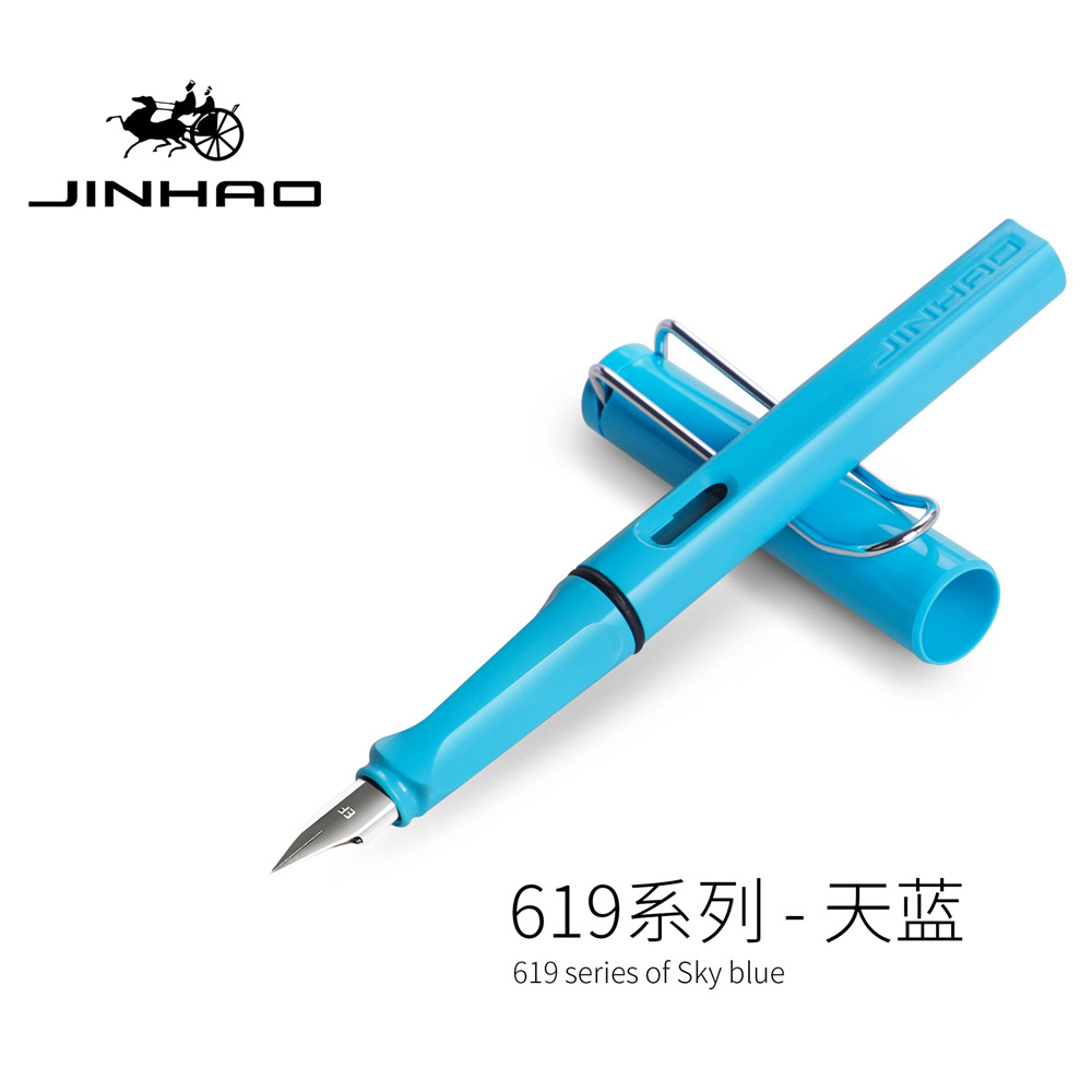 1 pieza pluma estilográfica colorida Jinhao 619 EF/0,38 mm F/0,5 mm profesor escritura fluida #ZH - Imagen 24 de 39
