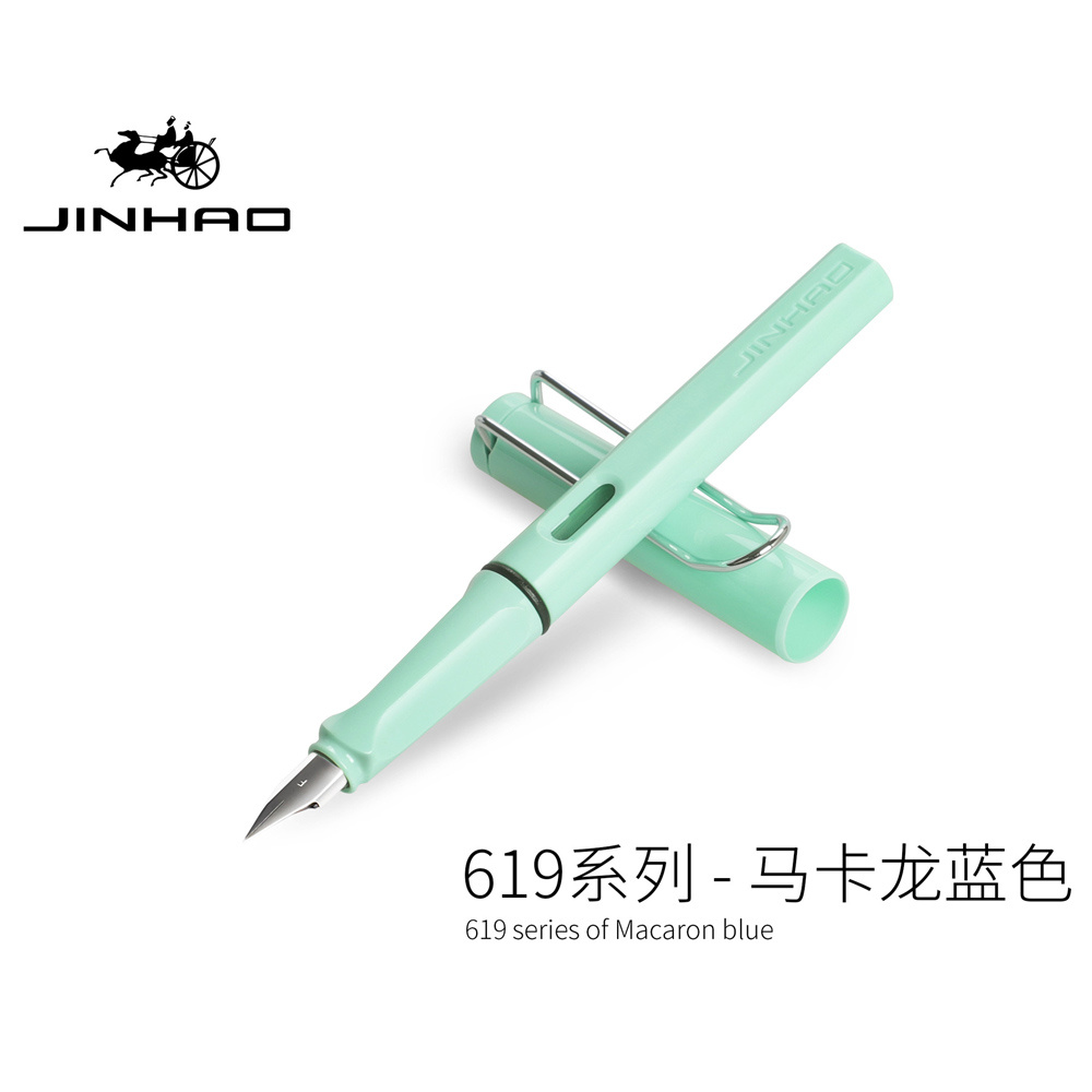 1 pieza pluma estilográfica colorida Jinhao 619 EF/0,38 mm F/0,5 mm profesor escritura fluida #ZH - Imagen 27 de 39
