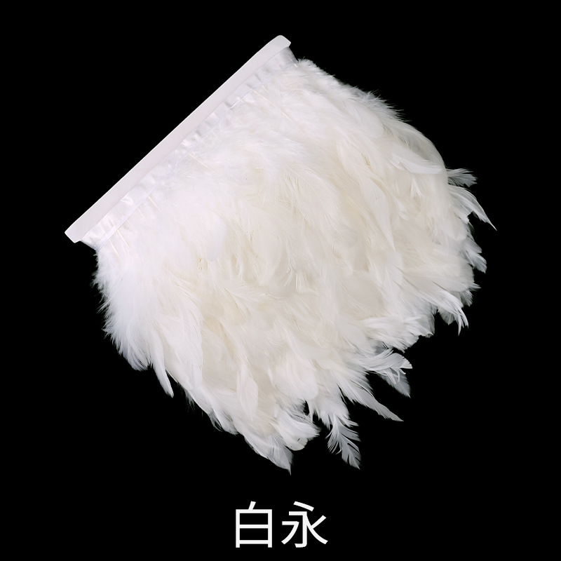 1/5/10Meter DIY Rooster Tail Feathers 13-18CM Trims Strip Party Clothing Feather - Picture 26 of 29