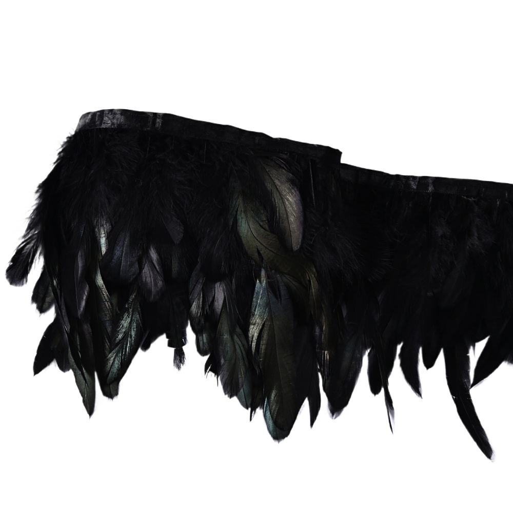 1/5/10Meter DIY Rooster Tail Feathers 13-18CM Trims Strip Party Clothing Feather - Picture 28 of 29