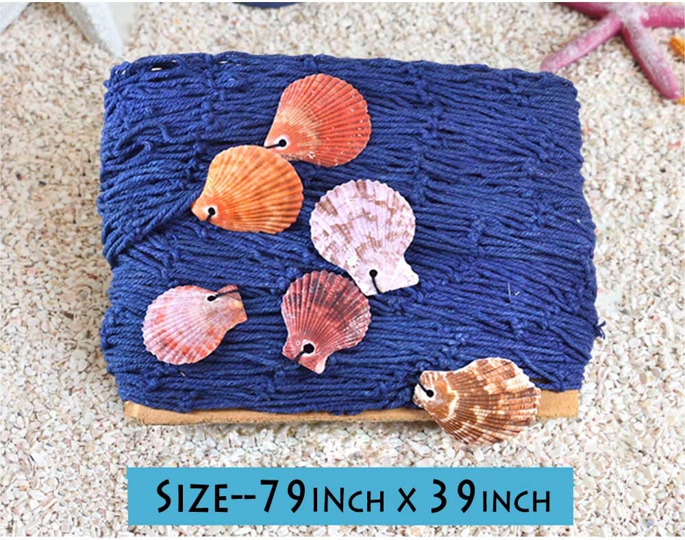 Nature Fish Net Wall Decoration With Shells Ocean Themed Wall Hangings  Fishing