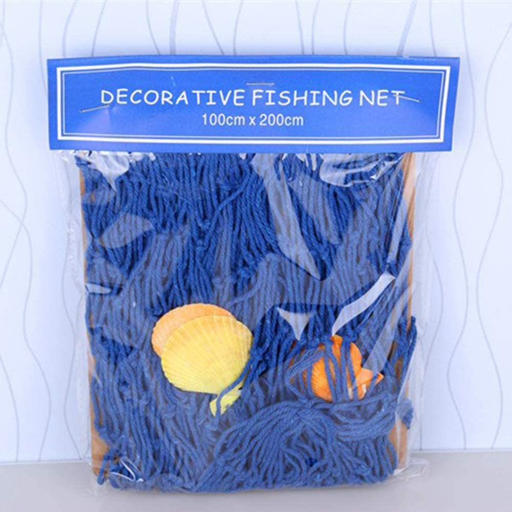 Natural Fishing Net Decor with Shells 79 Inch Beach Theme Decor for Party  Home