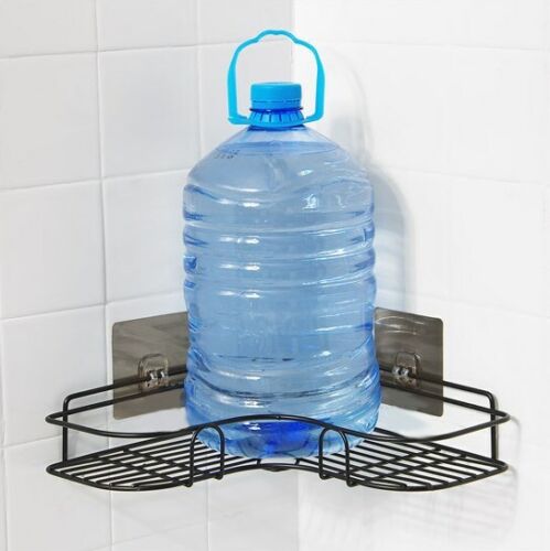 1/2Pc Corner Shelves Wall Mounted Kitchen Bathroom Organizer Storage Holder Rack - Picture 8 of 9