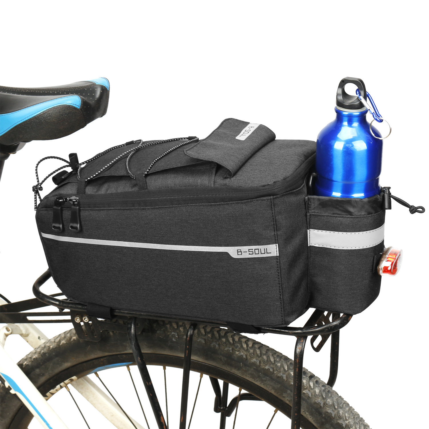 Bolsa de asiento trasero para bicicleta de EE. UU. bolsa de almacenamiento para bicicletas bolsa de maletero bolsa de gran capacidad - Imagen 14 de 19