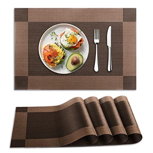4PCS Placemats Non-Slip Heat Insulation Dining Table Place Mats Table Decoration - Picture 7 of 10