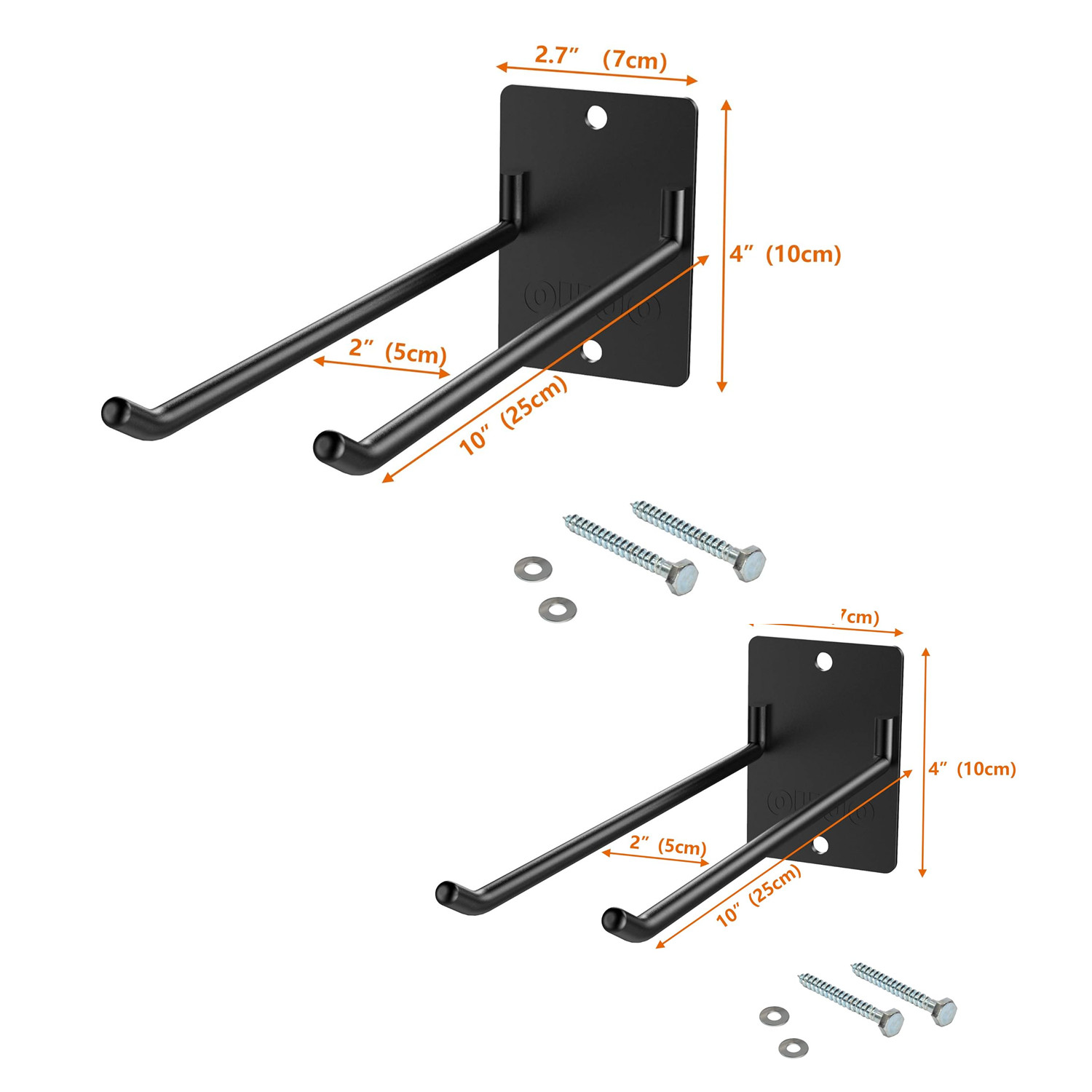 Wall Mounted Garage Organizer Garden Tool Storage Rack Heavy Duty Hanger Holder