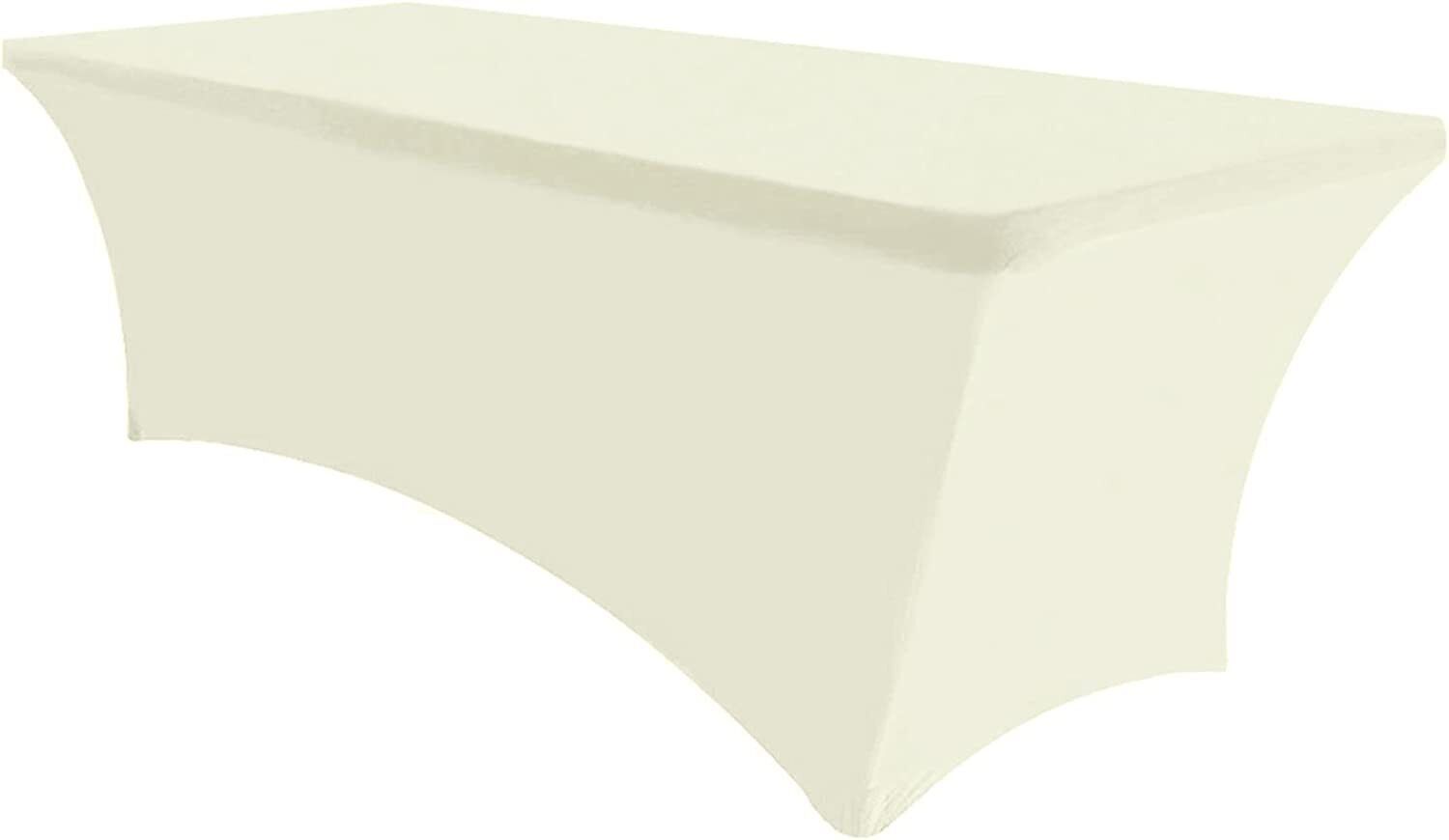 Spandex 4ft ,6ft ,8ft  Stretch Fitted Tablecloth Table Cover Wedding Event