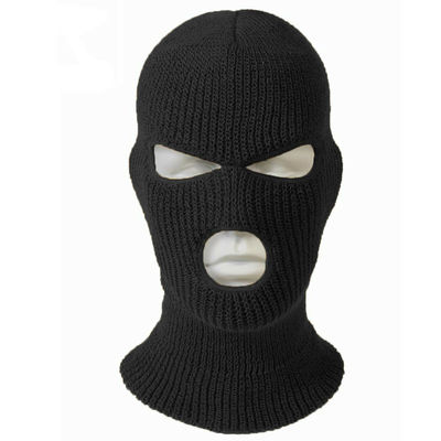 Máscara de esquí cubierta facial completa tejida de 2/3 orificios invierno impermeable cálida para ciclismo al aire libre - Imagen 13 de 17