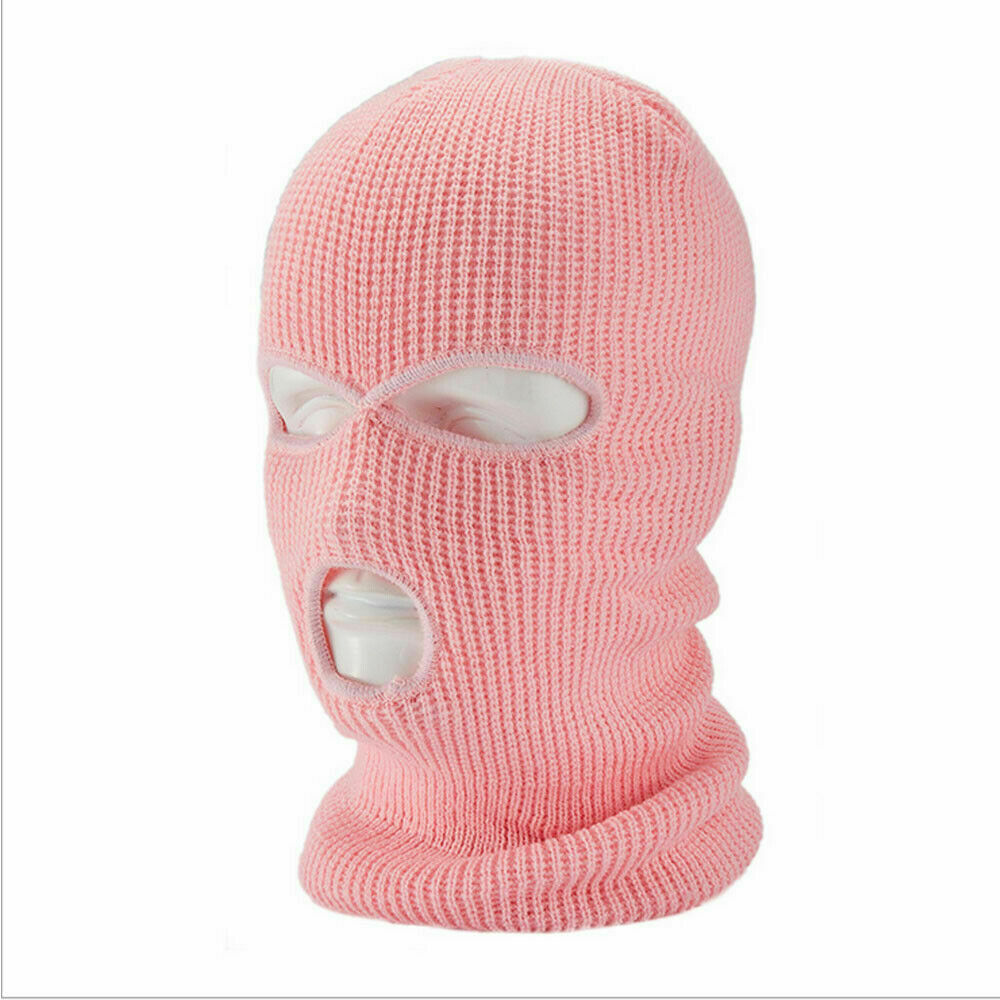Máscara de esquí cubierta facial completa tejida de 2/3 orificios invierno impermeable cálida para ciclismo al aire libre - Imagen 16 de 17