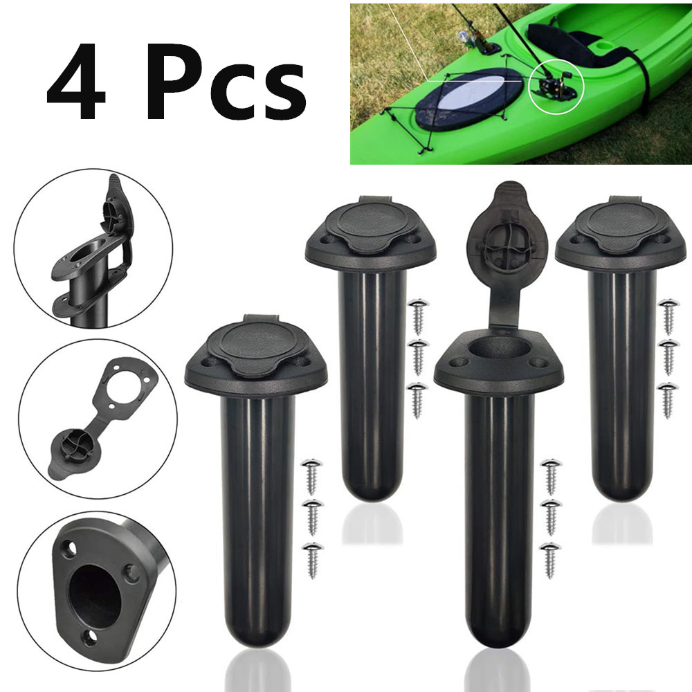 Soporte de caña de pescar de montaje empotrado de 2 piezas para aparejos de pesca para kayak barco herramienta de accesorios - Imagen 14 de 14