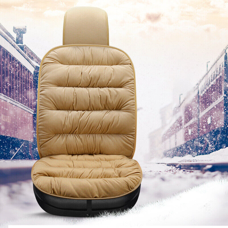 Funda de asiento de coche felpa gruesa invierno cálido auto asiento delantero cojín protector almohadilla - Imagen 16 de 18