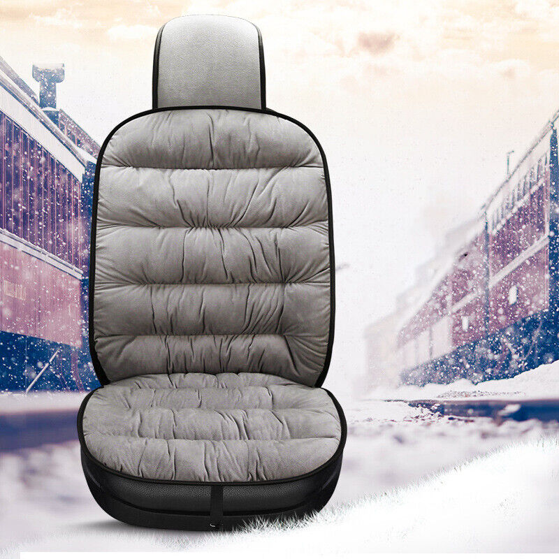 Funda de asiento de coche felpa gruesa invierno cálido auto asiento delantero cojín protector almohadilla - Imagen 18 de 18