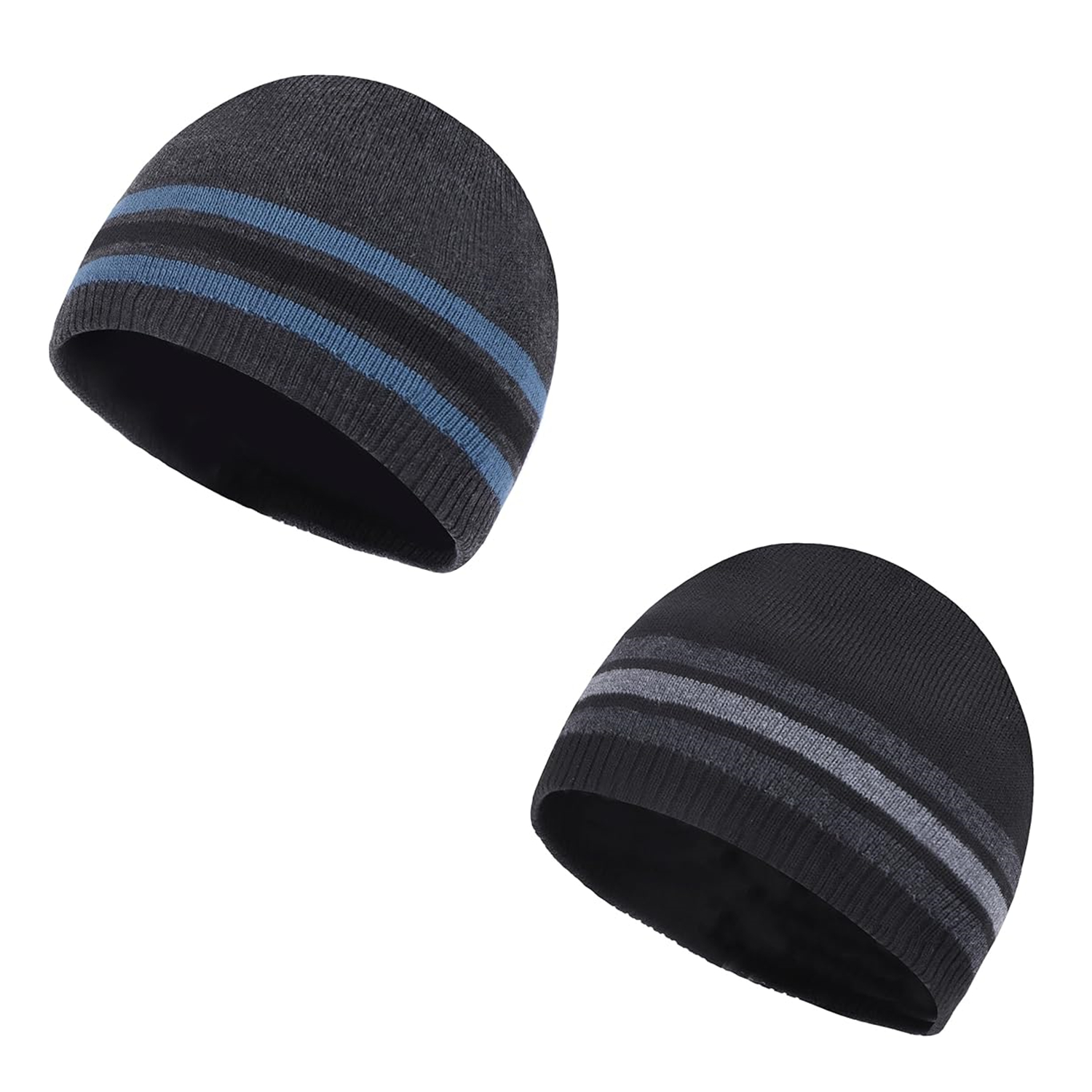 2 PIEZAS Sombreros de Vellón A Prueba de Viento Elásticos Invierno Tejido Gorros Aire Libre Correr - Imagen 7 de 11
