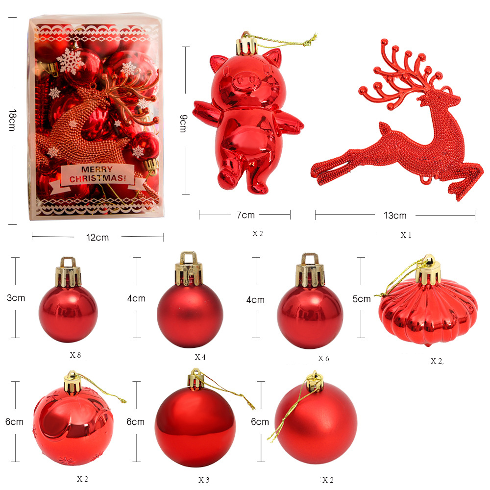 30PCS Christmas Glitter Ball Ornaments Xmas Tree Ball Hanging Party Home Decor - Picture 14 of 22