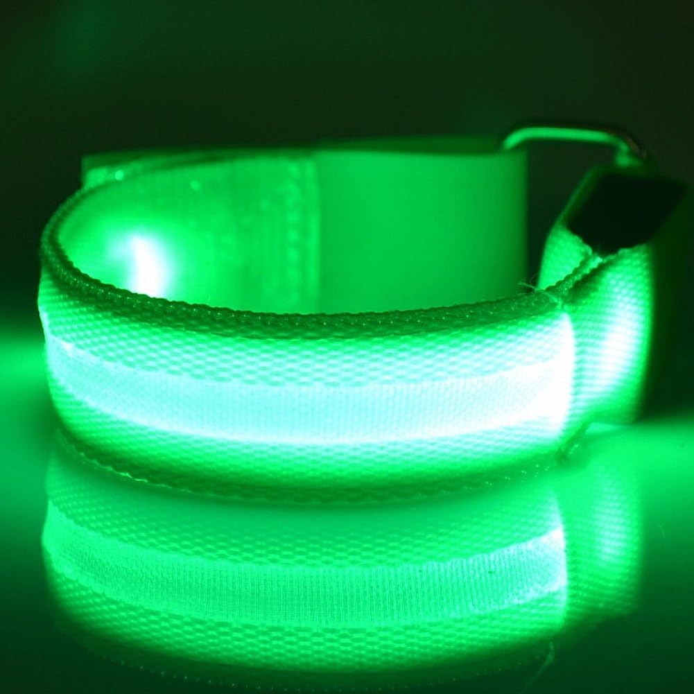 Brazalete deportivo recargable USB con banda de palmada LED de 3 piezas luces de seguridad nocturna - Imagen 12 de 13